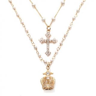 Rarities Fine Jewelry with Carol Brodie Multigem Crown and Cross 3