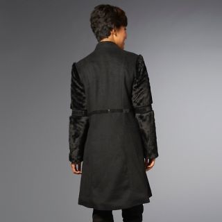 Long Coats American Glamour Badgley Mischka Wool Blend Coat