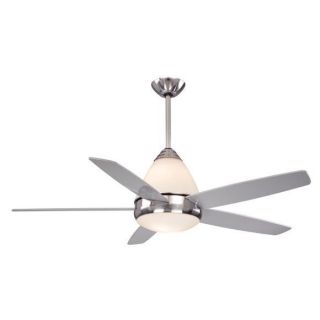NEW 52 inch Ceiling Fan with Light Kit, Brushed Nickel, Silver Blades