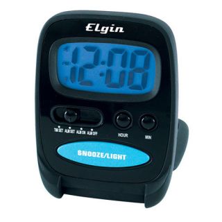 New Elgin 3502E Indiglo® Travel Alarm Clock with Large