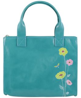NWT ESPE RADIANCE TURQUOISE BLUE INSULATED LUNCH TOTE BAG FLORAL LUNCH