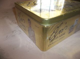 Elvis Trivia Game SEALED Collectors Edition Tin Signature Product
