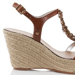 Belle by Sigerson Morrison Leather and Chain Link Espadrille