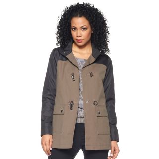 Queen Collection Brushed Canvas and Sateen Safari Coat at