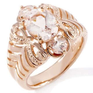 159 237 2ct peach morganite rose vermeil ring rating 3 $ 125 90 s h $