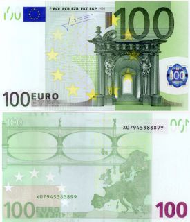 European Union Germany 100 Euro P 12x Code P UNC Note 2002
