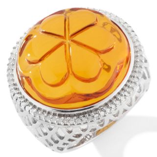 147 345 age of amber age of amber diamond accented carved amber floral