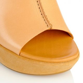 Kork Ease Leather Platform Slide with Suede Wedge