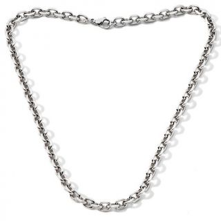 152 839 men s stainless steel 7mm oval link necklace rating 1 $ 19 95
