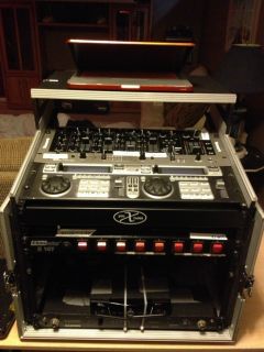  Space 10 Slanted 8U 10U Mixer DJ Combo Rack Laptop Flight Case T 8MRLT