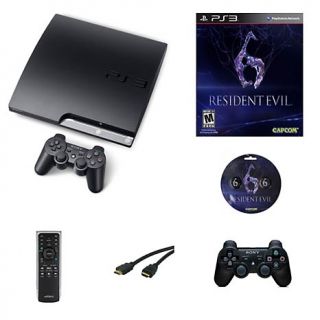 Sony PS3 160GB Resident Evil 6 with Gel Tabz Bundle with 2 Controllers