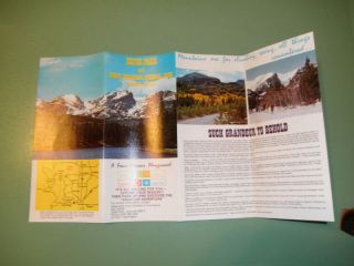 Vintage Brochure Estes Park Rocky Mountain National