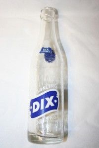 Free USA Shipping RARE Collectors 1957 Dix Duraglas 8oz ACL Soda Pop