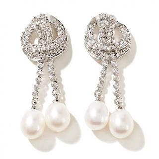 168 731 designs by veronica love knot cultured freshwater pearl and cz