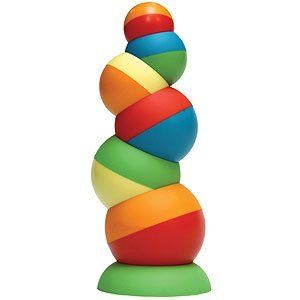 Fat Brain Toys Tobbles Balancing Toy Stack, Spin, Balance, Educational