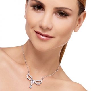 Xavier 4.05ct Absolute™ Floral Garland Sterling Silver 17 Necklace