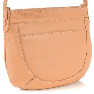 Barr and Barr Genuine Leather Crossbody with Front Zip Pocket