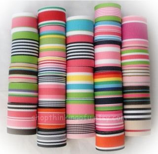 Spectacular Stripes Grosgrain Ribbon Lot Collection 28 yards