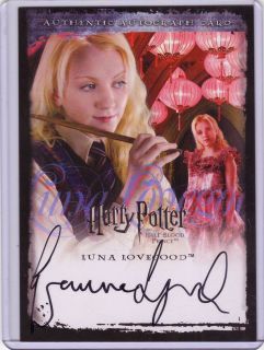   Potter HBP SDCC Luna Lovegood Evanna Lynch autograph jumbo 4x5 card