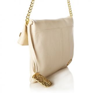 Vince Camuto Yasmin Leather Foldover Clutch with Chain Strap