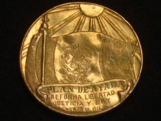 RARE Emiliano Zapata Mexican Revolution Gold Coin Mexico Peso 42 Grams