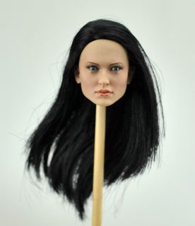 Custom 1 6 Emily Browning Female Girl Head Black Hair Babydoll Sucker
