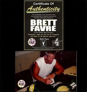 Brett Favre Autographed Reebok Packer Jersey 3 MVP RARE