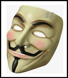  for Vendetta Mask Halloween Costume Accessory Guy Fawkes New