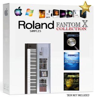 RoLaNd Fantom X 43GB sounds samples EXS REFILL NKI ACID pro synth SRX