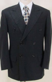 600 OXXFORD Clothes Fawnskin Laurent Dark Gray Suit 40 R Saks Fifth
