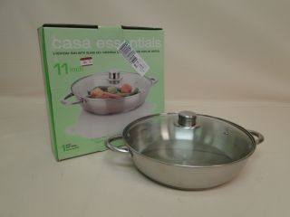 Fagor Casa Essentials 11 inch Everyday Pan with Glass Lid