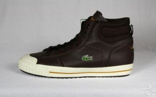 Lacoste Emin High Top Casual Dress Fashion Sneaker Boot Mens Shoes New