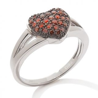 174 742 3ct red diamond sterling silver heart ring rating 3 $ 111 93 s