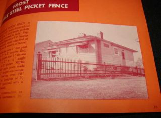 Frost Steel Wire Fence Sales Catalog Farm House C 1960