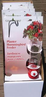 12 Planter Hanging Mini Hummingbird Feeders Wholesale