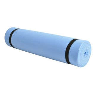 Roll Up Blue Yoga Pilates Exercise Play Mat Exercising Foam Pad
