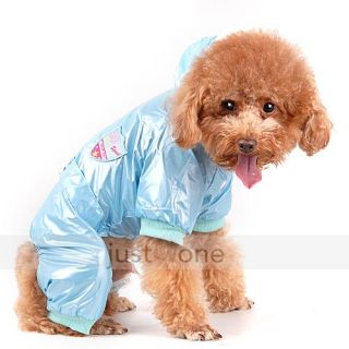 fashion cool dog puppy 4 legged pet apparel warm winter hoodie jacket