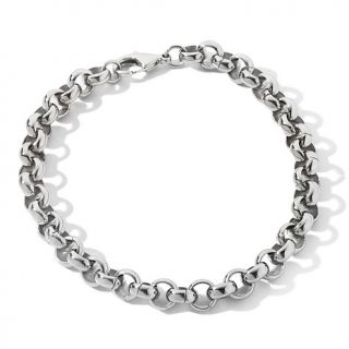 195 102 stately steel rolo link 8 3 4 unisex bracelet note customer