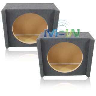  Shallow Mount Car Sub Speaker Box Enclosures w Down Fire Design