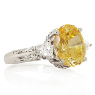 181 461 absolute 5 83ct absolute canary sterling silver 3 stone ring
