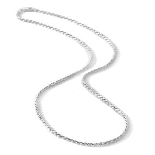 192 012 sterling silver 2 2mm diamond cut rope chain 18 necklace note