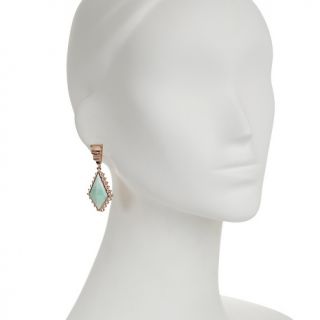 Mine Finds by Jay King Creamy Mint Green Opal Copper Earrings
