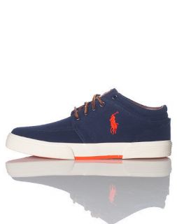   Polo Ralph Lauren Navy White Faxon Low II Sneaker Size 9 Brand New