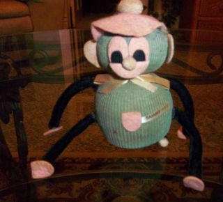 1958 Christy Manufacturing Co Fayetteville N C Green Sammy Sock Doll