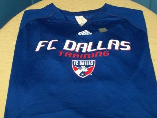 Dallas MLS Soccer Team Adidas Training Workout Shirt New Adult LG