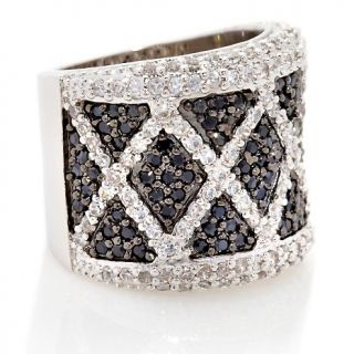 200 534 justine simmons jewelry black and white pave crystal
