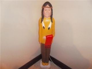  Thanksgiving Indian Man Lighted Blow Mold Don Featherstone