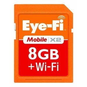 Eye Fi Mobile X2 8GB Class 6 SDHC WiFi Flash Memory SD Card Wi Fi Eye