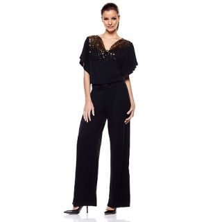 214 091 iman holiday glamour embellished jumpsuit and belt note