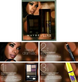 maybelline eye makeup kit   the daringly dramatic look